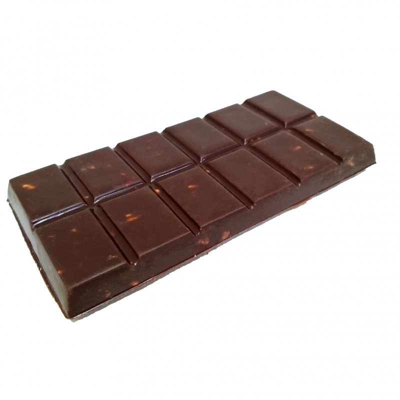 Tableta de Chocolate Bitter con trozos de Avellanas