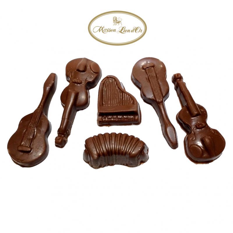 Instrumentos musicales de chocolate